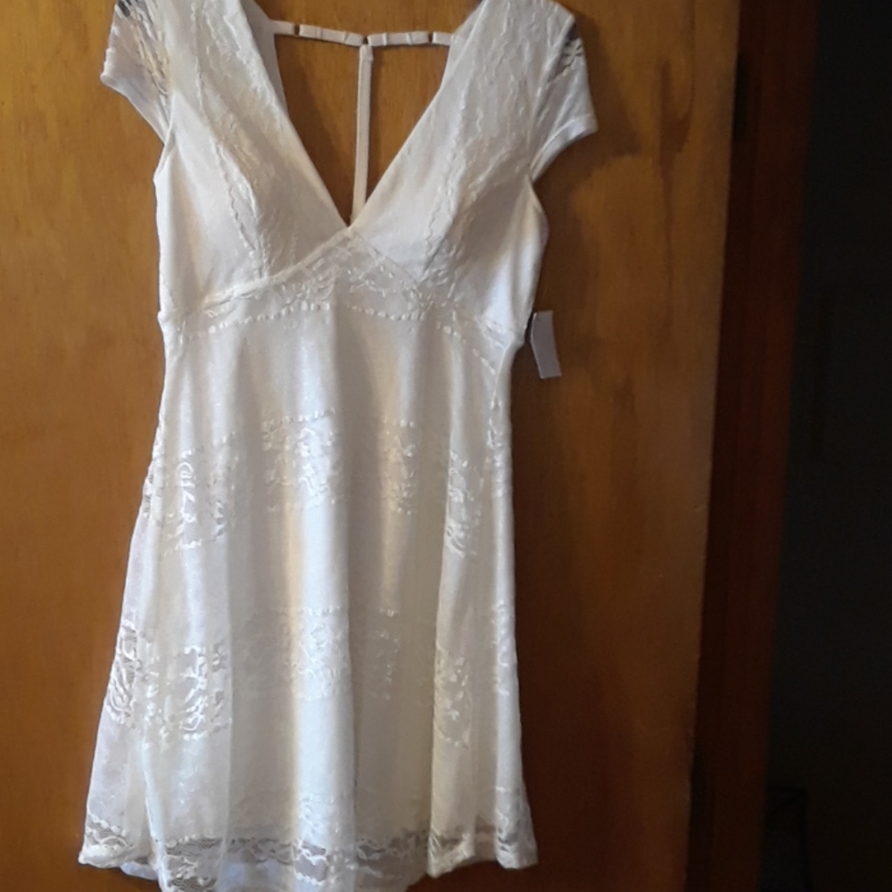 NWT white lacey Dress